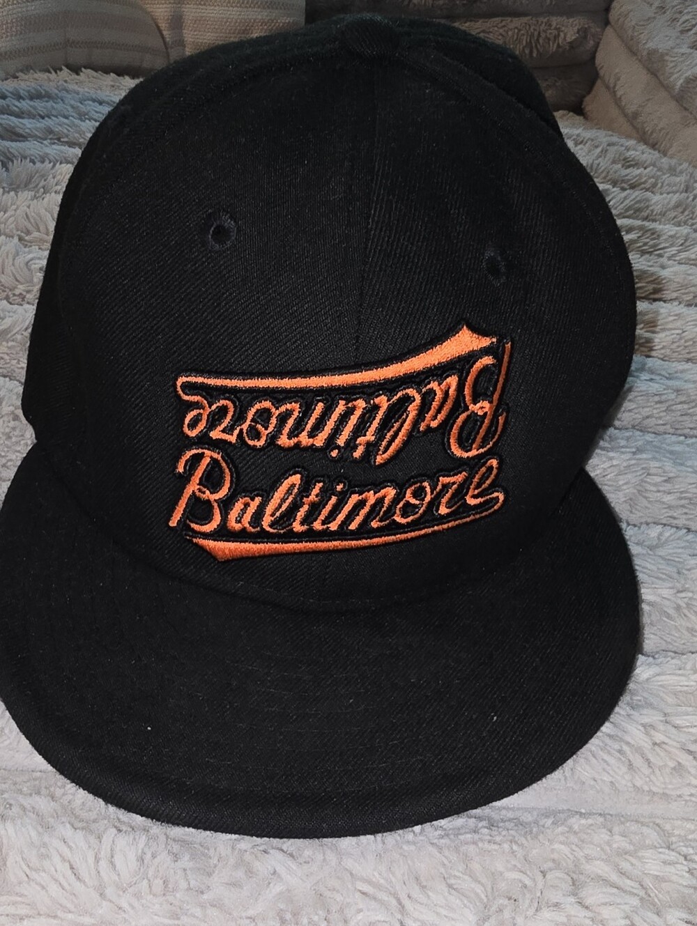 Baltimore Orioles Upside Down Mlb Hat 7 7/8 New Era 59 Fifty Mens Fitted